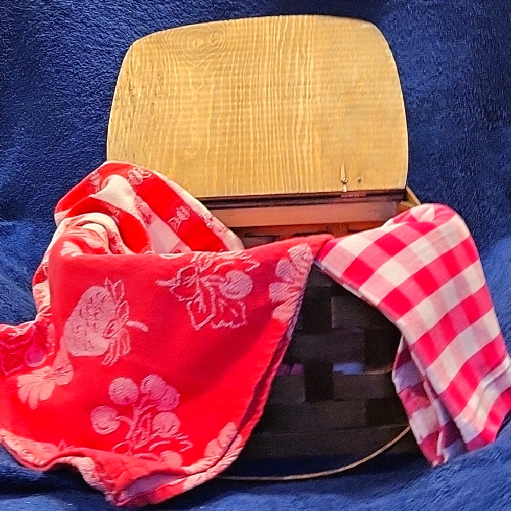 Picnic in Style Antique Wooden Picnic basket